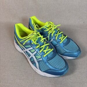 Asics Womens Gel Contend 4‎ C707N Size 9 Women 7 Men Blue & Green Running Shoes